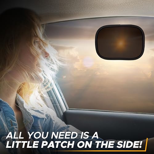 Cling Sun Shade for Car Window and Windshield 4 Pack (4 Count)