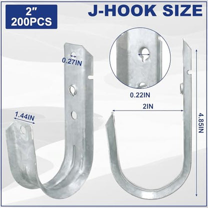 200 J Hooks for Hanging