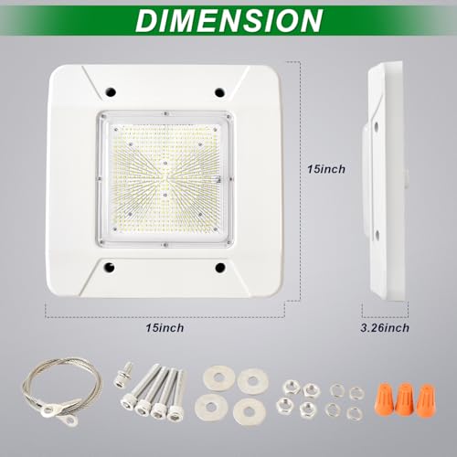 LED Gas Station Canopy Light 150W Garage Carport Ceiling Light Fixture