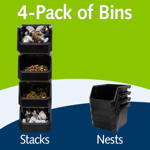 Medium Tall Stackable Plastic Storage Bins