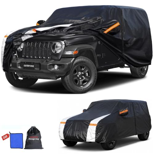 Multi Layer Car Cover Custom Fit for Jeep wrangler 4 Dr