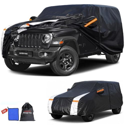 Multi Layer Car Cover Custom Fit for Jeep wrangler 4 Dr