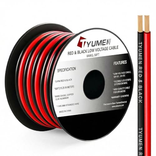 8 Gauge Wire 50FT (50 Foot)