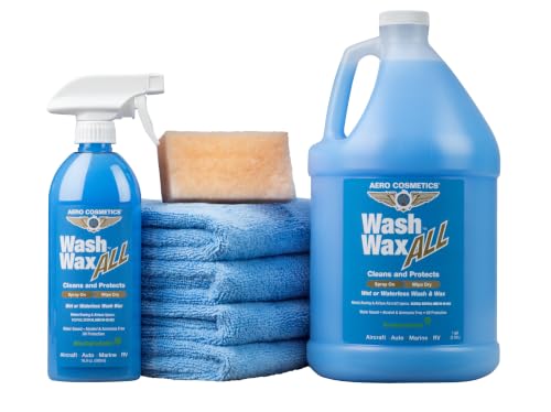 Wash Wax ALL Waterless Car Wash Kit RV Boat Spray Detailer