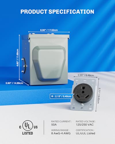 30 Amp RV Power Outlet Box