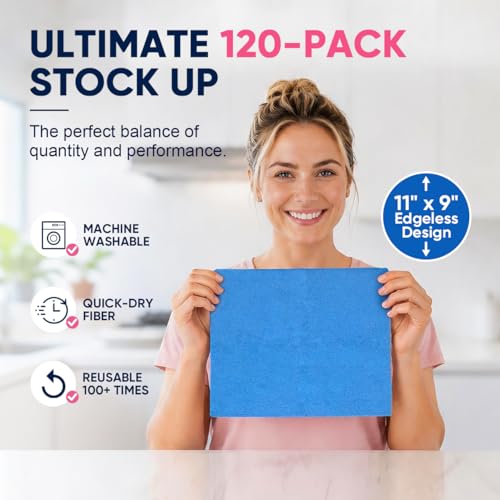 Microfiber Cleaning Cloth 150 Pack (150 Count)