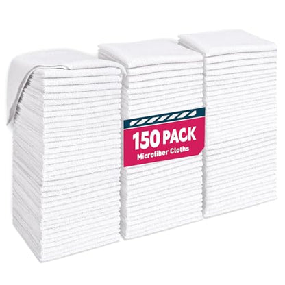 White Microfiber Towels (150 Count)