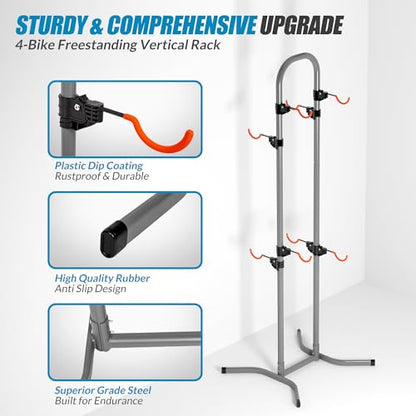 4 Bike Rack Bicycle Rack (299.2 Ounce)