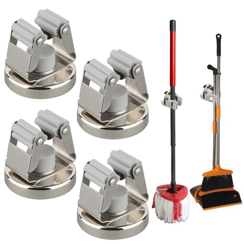 Magnetic Broom Holders (4 Count)