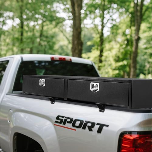 Black Steel Truck Bed Tool Box