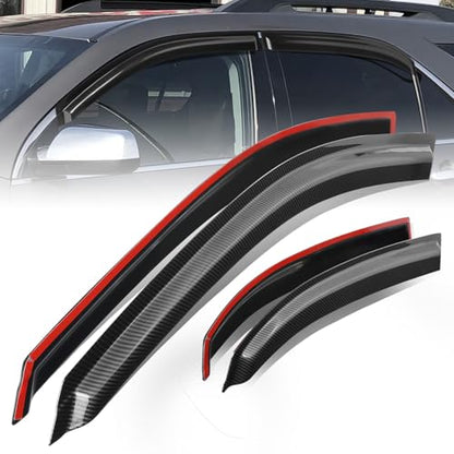 4PCS Tape On Window Visors for 2010 (4 Count)