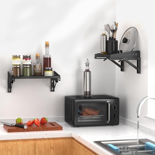Garage Folding Storage Rack Shelves (2 Count)