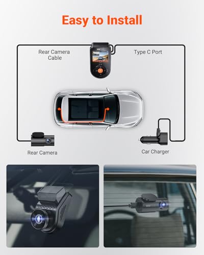 S1 Pro 60fps Dash Cam Front and Rear