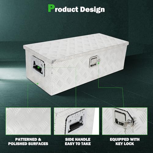 30 Inch Diamond Plate Truck Bed Tool Box