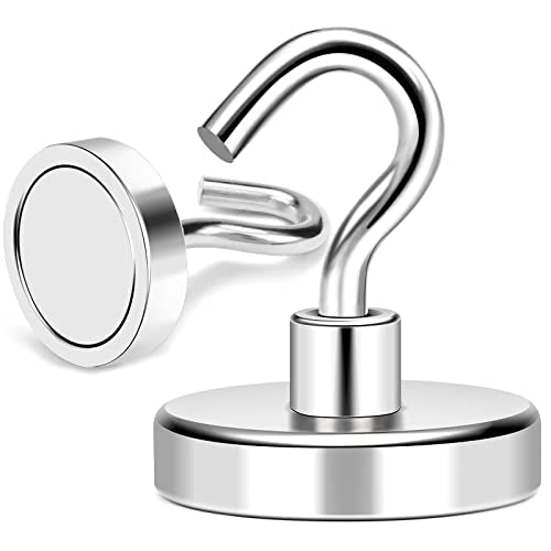 Magnetic Hooks Heavy Duty 170LB+ Strong Neodymium Magnets