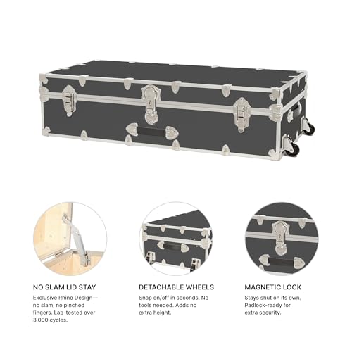 Rhino Trundle Storage Trunk with Wheels