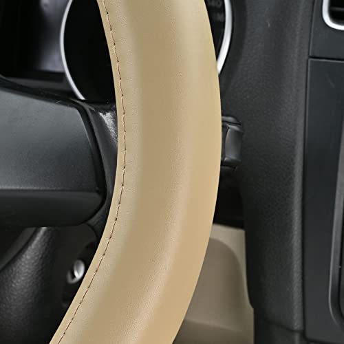 Heavy Duty Pure Cowhide Steering Wheel Cover SUV Car