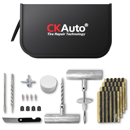 36 pcs Universal Tire Repair Kit with Plugs Heavy Duty Professional