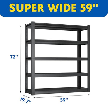 72''H Garage Shelving Heavy Duty (5 Count)