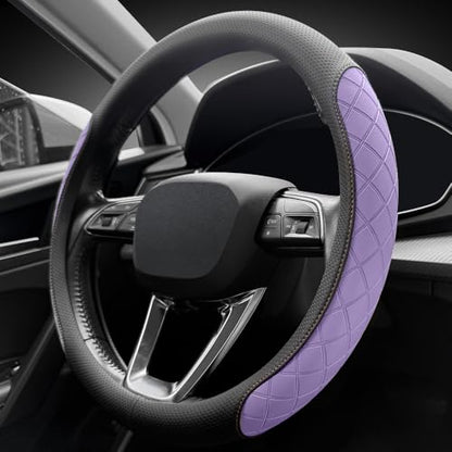 Nappa leather steering wheel cover