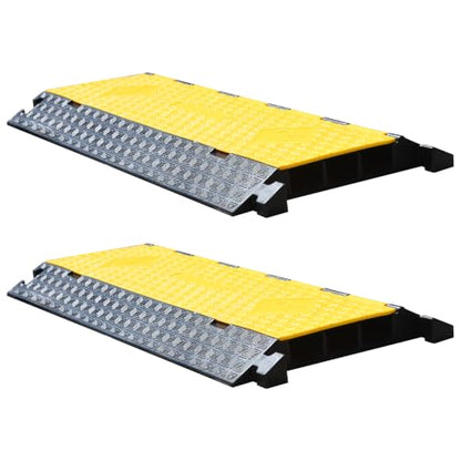 2 Pack Rubber Cable Protector Ramp (2 Count)