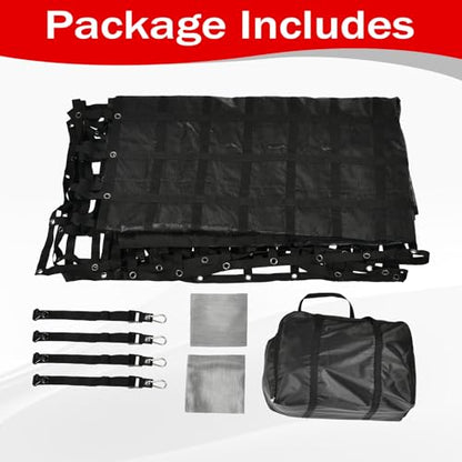 126" x 222" Truck Bed Cargo Net with 1500LBS Capacity