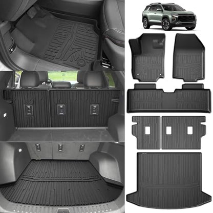Floor & Trunk & Backrest Mats for 2025+ Chevy Equinox (3 Count)