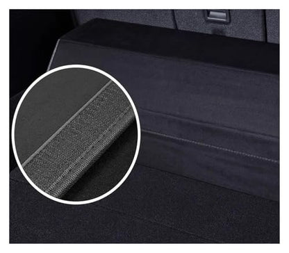Folding Car Storage Box Large Capacity Compatible For TESLA Trunk Organizer Leather Cars Stowing Tidying Interior