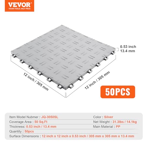 Garage Floor Tiles 12 x 12 x 0.53 inch