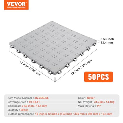 Garage Floor Tiles 12 x 12 x 0.53 inch