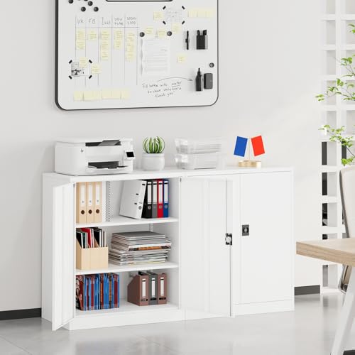 Small Metal Cabinet with Shelves