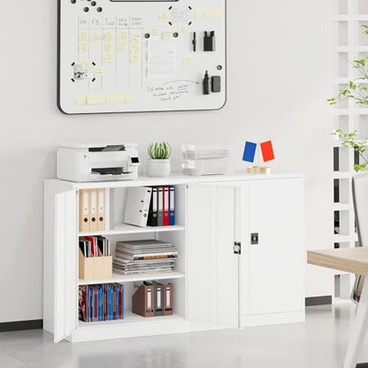 Small Metal Cabinet with Shelves