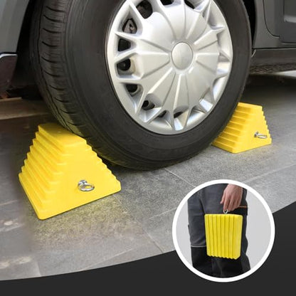 Premium 4 pcs Heavy Duty Wheel Tire Chocks