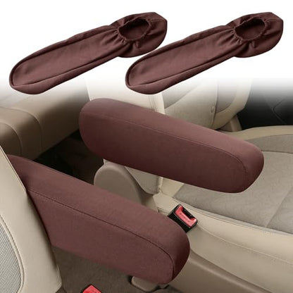2PC Car Front Seat Armrest Covers