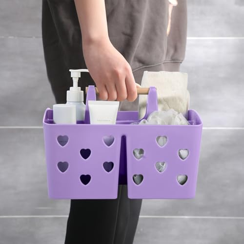 Portable Shower Caddy Plastic Shower Basket Organizer with Handle