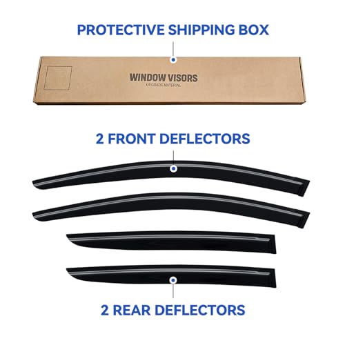 Window Visors Rain Guards for 2024 2025 2026 Subaru Crosstrek & Impreza