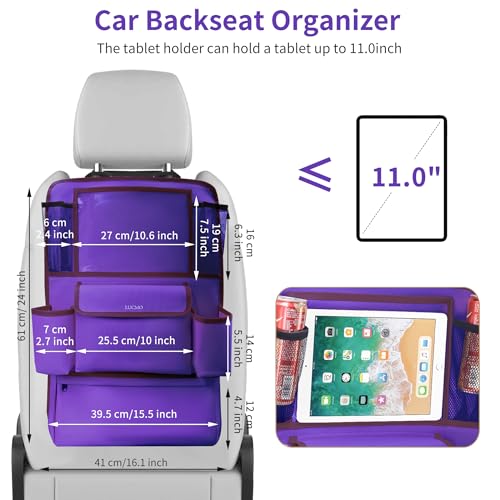 Car Backseat Organizer with Touch Screen Tablet Holder (10.5822 Ounce)