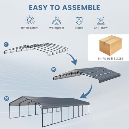 20x40 FT Metal Carport