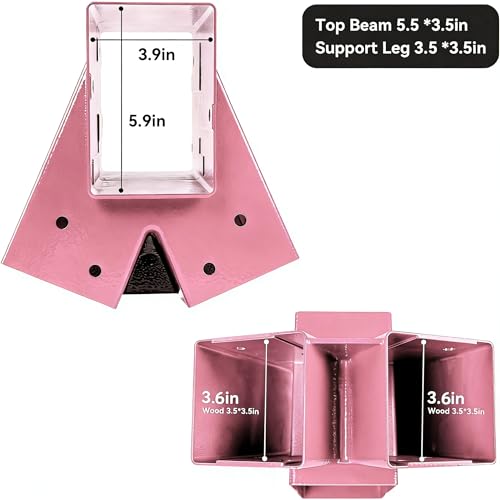 Heavy Duty Swing Sets Brackets Including 2 Pink A