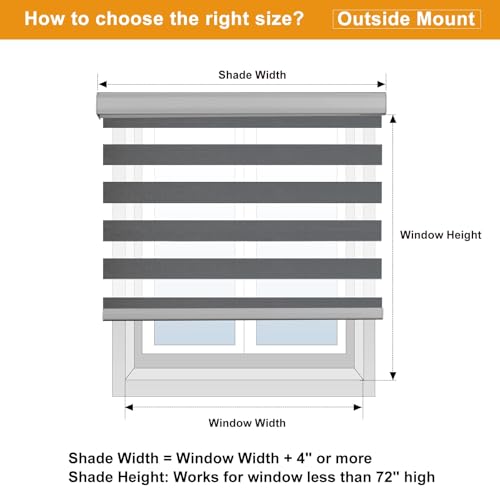 Custom Size Cordless Zebra Blinds for Windows Free