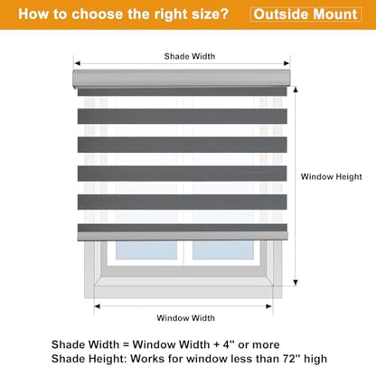 Custom Size Cordless Zebra Blinds for Windows Free