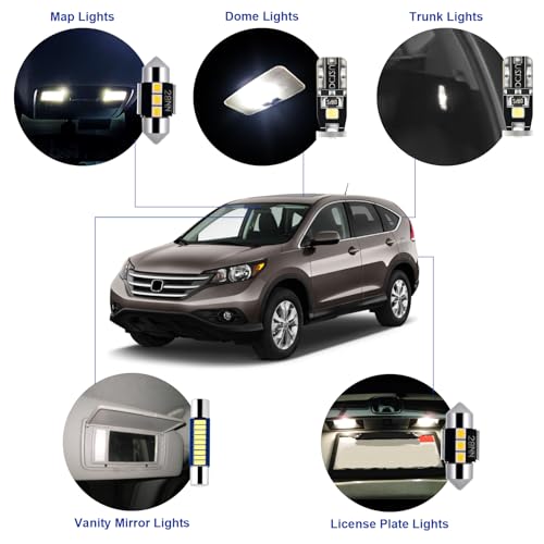 LED Interior Car Lights for Honda (10 Count)