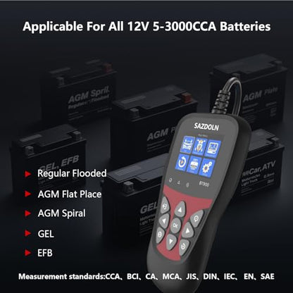 BT900 Car Battery Tester 6V 12V Load Tester