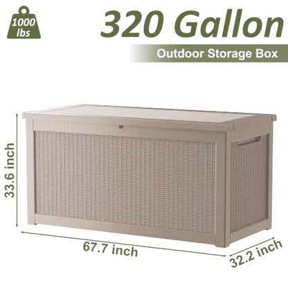 325 Gallon Outdoor Storage Box Waterproof