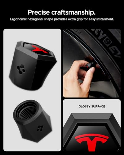 Magnetic Car Tire Valve Caps in Red