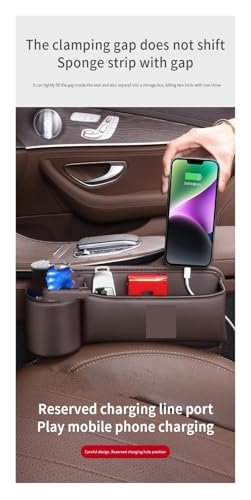Seat Organizer Gap Multifunction Crevice Water Cup Holder For Model Y