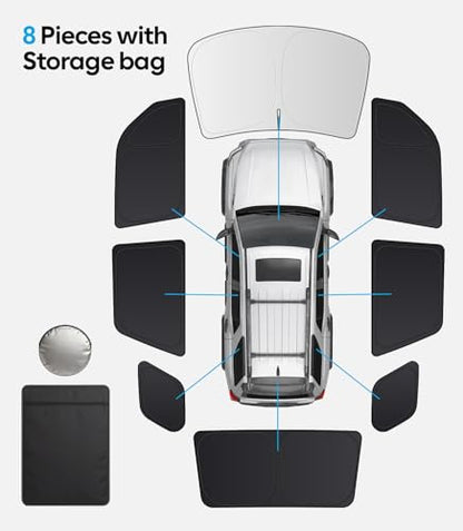2026 8PC Full Set Window Sunshade for Toyota 4Runner 2010 (8 Count)