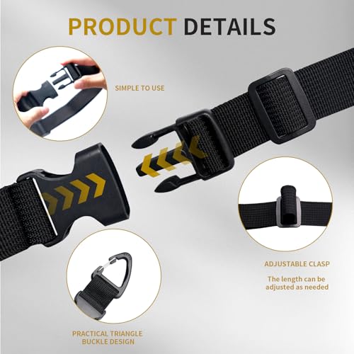 14 Pack 17 Inch Adjustable Extension Cord Holder Organizer with Triangle Buckle Heavy Duty Cable Organizer Versatile Tools Storage Strap Holder for Garage Storage Organization Supplies (14 Count)