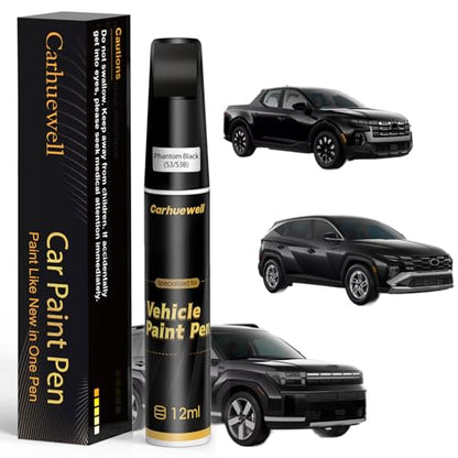 S3/S3B) Phantom Black Touch Up Paint Compatible with Hyundai, Exact Match Car Paint Pen Automotive Scratch Repair Remover Kit Quick & Easy Solution for Vehicle Chips and Nicks