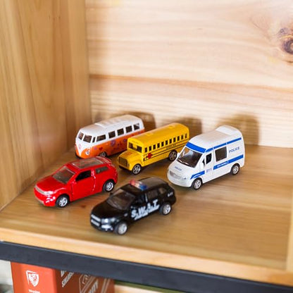 Die Cast Metal Toy Cars Open Doors (5 Count)